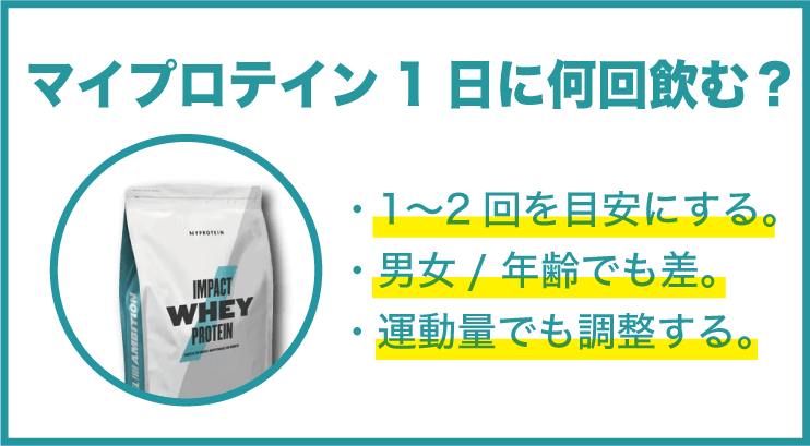 1日に何回 飲むべきなのか？